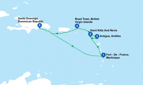 Croaziera individuala - Costa Favolosa - Caraibe si America Centrala  din Martinique - 6 nopti, karpaten.md